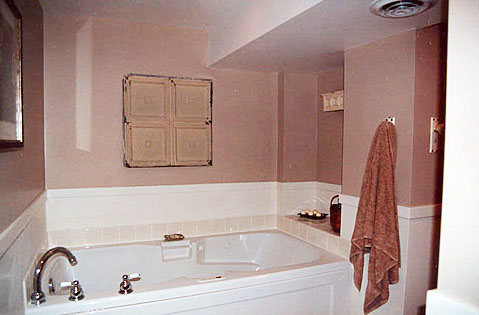 Craftsman Bath in a Basement