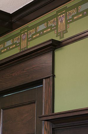 Craftsman Detail of fine woodwork and color